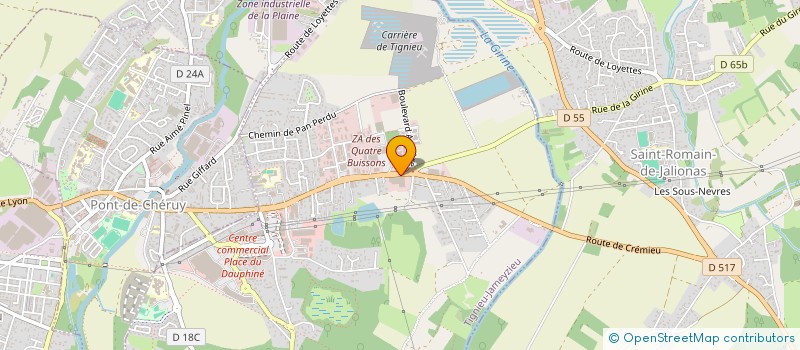 localisation de l'entreprise AURA IMPRIMEURS  SAINT-ETIENNE