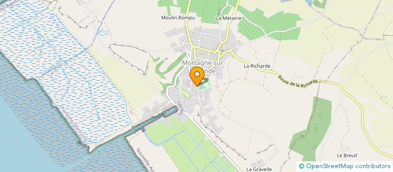 localisation de l'entreprise AURA JAUNE VERT  MORTAGNE-SUR-GIRONDE