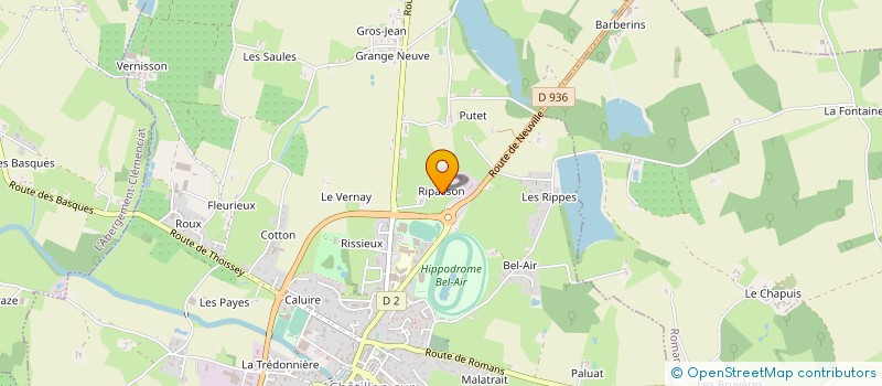 localisation de l'entreprise AURA MONTGOLFIERE à CHATILLON-SUR-CHALARONNE
