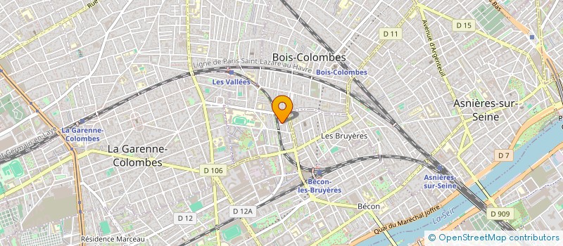 localisation de l'entreprise AURA PARTICIPATIONS à BOIS-COLOMBES