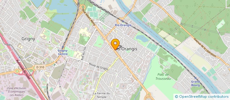 localisation de l'entreprise AURA RIS ORANGIS à RIS-ORANGIS