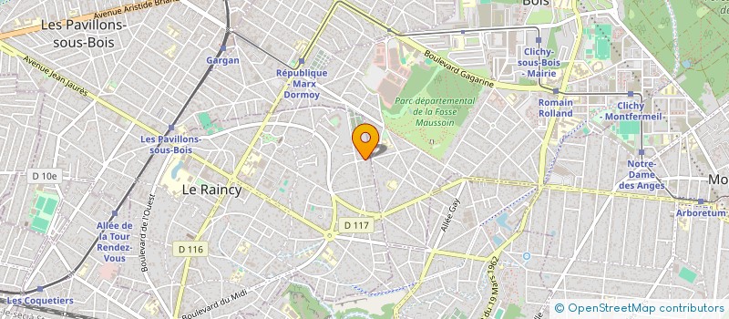localisation de l'entreprise AURA SERVICE  LE RAINCY