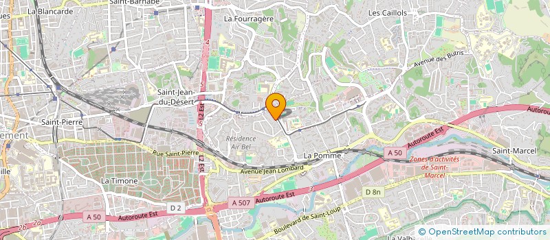 localisation de l'entreprise AURA SHOW  MARSEILLE