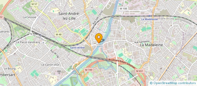 localisation de l'entreprise AURA TRAVEL EVENTS  SAINT-ANDRE-LEZ-LILLE