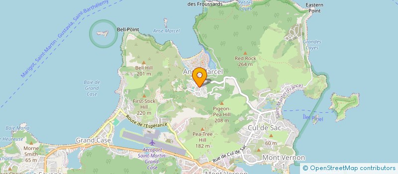 localisation de l'entreprise AURA YACHT CHARTER  SAINT MARTIN