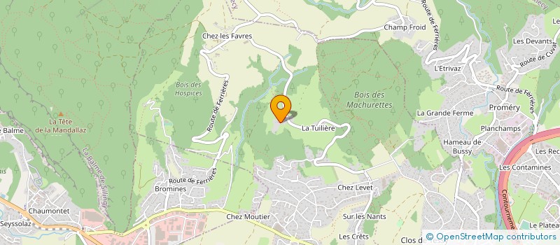 localisation de l'entreprise AURACE DIFFUSION  POISY