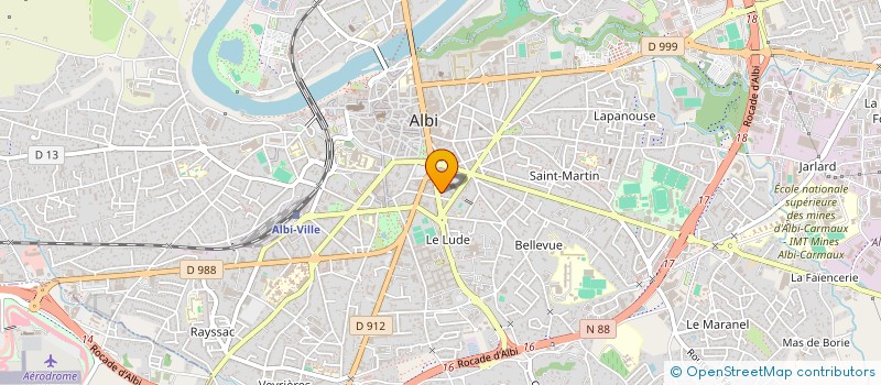 localisation de l'entreprise AURACLE AVOCATS à ALBI