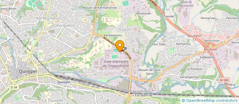 localisation de l'entreprise AURACONFORT  QUIMPER