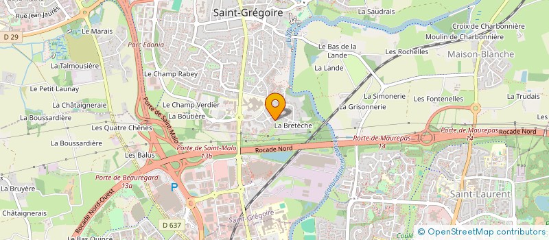 localisation de l'entreprise AURAFI CONSULTING BRETAGNE  SAINT-GREGOIRE