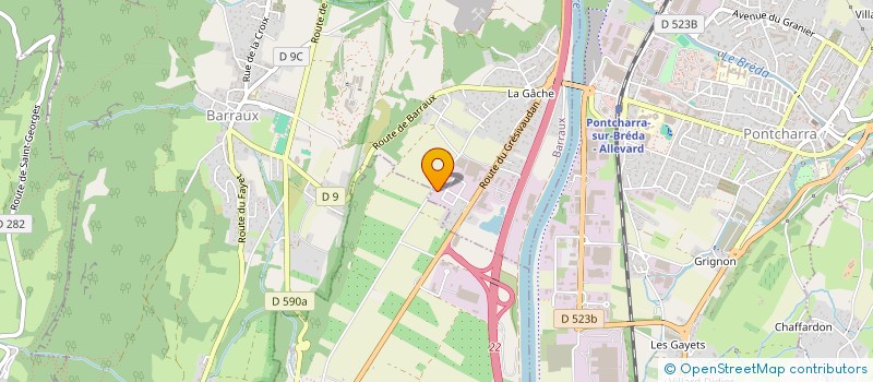 localisation de l'entreprise AURAFLAM  BARRAUX