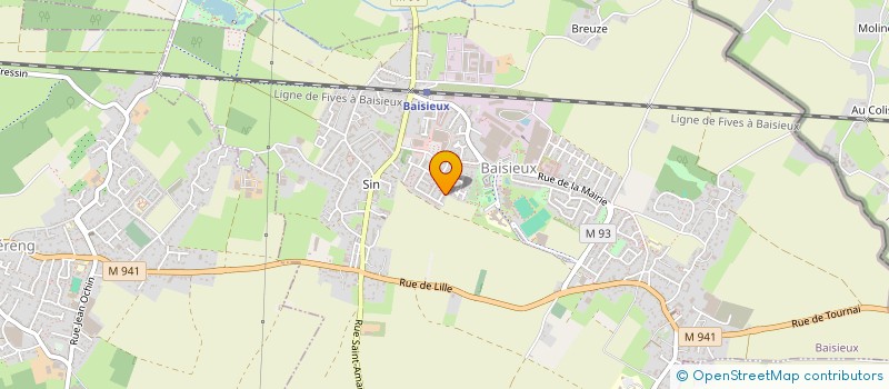 localisation de l'entreprise AURAH  BAISIEUX