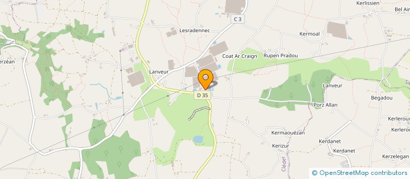 localisation de l'entreprise AURAH  CLEDER