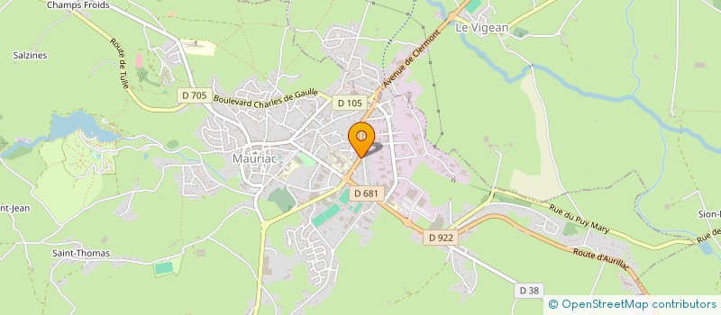 localisation de l'entreprise AURAHUIS à MAURIAC