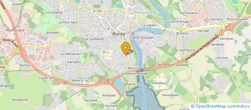 localisation de l'entreprise AURAID à AURAY