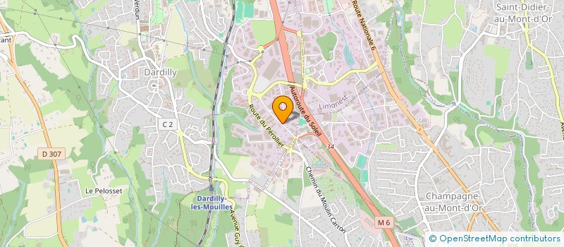 localisation de l'entreprise AURALCAP à DARDILLY