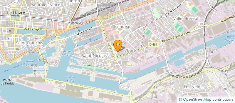 localisation de l'entreprise AURALEX à LE HAVRE