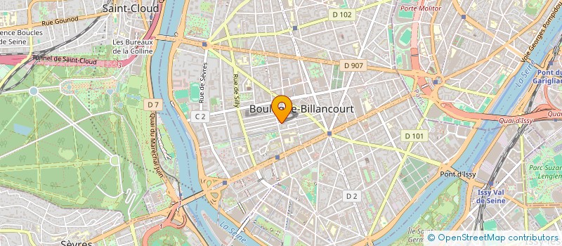 localisation de l'entreprise AURALIA à BOULOGNE-BILLANCOURT