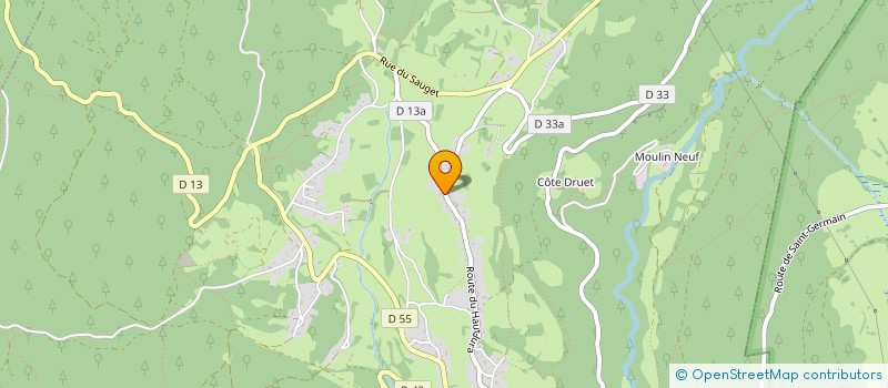 localisation de l'entreprise AURALIFE  ECHALLON