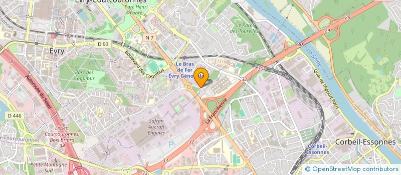 localisation de l'entreprise AURALIP  EVRY-COURCOURONNES