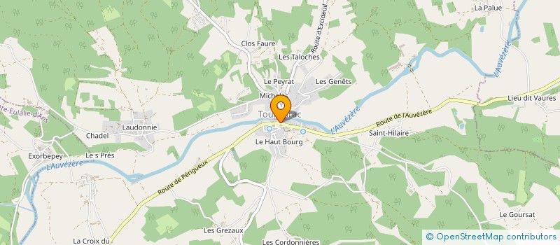 localisation de l'entreprise AURALIS  TOURTOIRAC