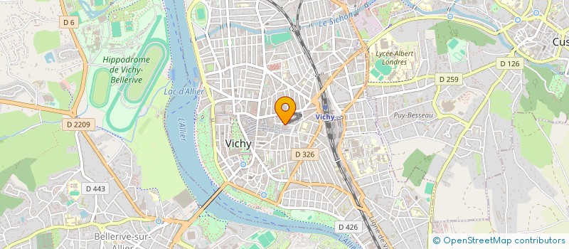 localisation de l'entreprise AURALOG à VICHY