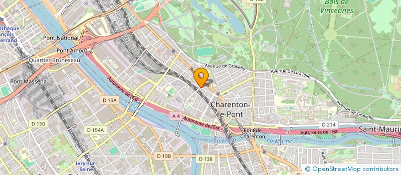 localisation de l'entreprise AURALYAS à CHARENTON-LE-PONT