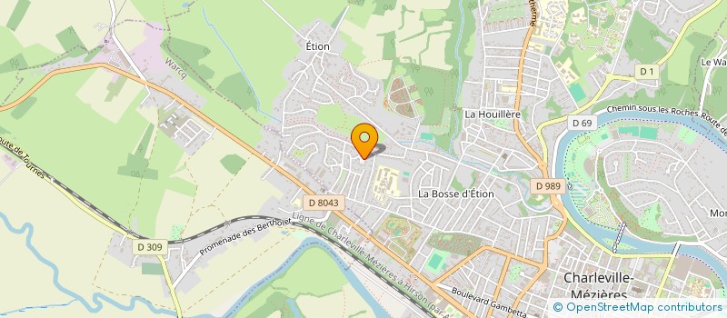 localisation de l'entreprise AURAMA 1949 à CHARLEVILLE-MEZIERES