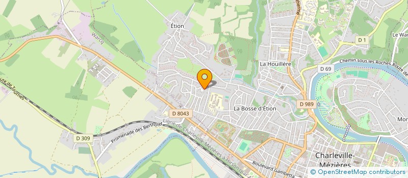 localisation de l'entreprise AURAMA 1985  CHARLEVILLE-MEZIERES