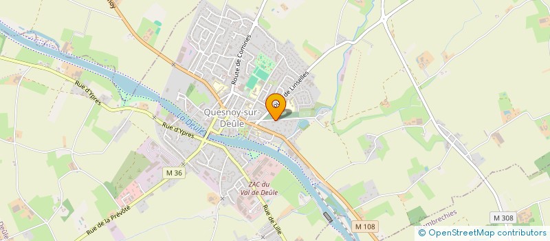 localisation de l'entreprise AURAN INVESTISSEMENT à QUESNOY-SUR-DEULE