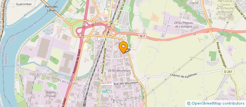 localisation de l'entreprise AURANA-MECA à VALENCE