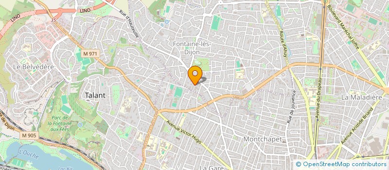 localisation de l'entreprise AURANE  FONTAINE-LES-DIJON