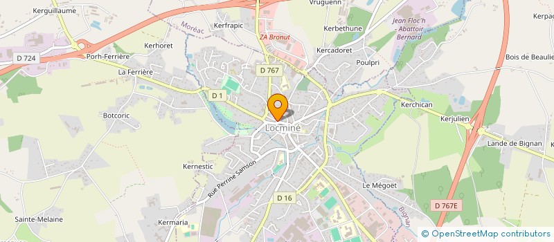 localisation de l'entreprise AURANNE à LOCMINE