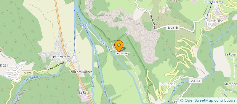 localisation de l'entreprise AURANT  LE BOURG D'OISANS