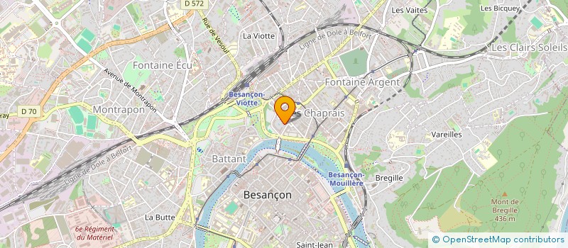 localisation de l'entreprise AURATILIS à BESANCON