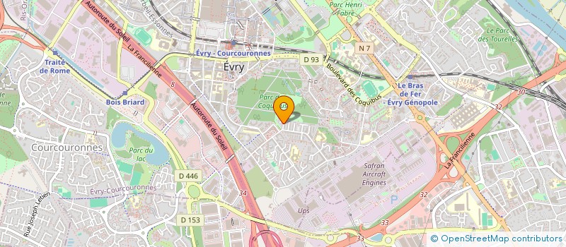 localisation de l'entreprise AURATRIA  EVRY-COURCOURONNES