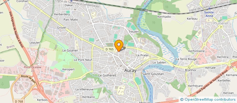 localisation de l'entreprise AURAY ACCUEIL DES VILLES FRANCAISES à AURAY