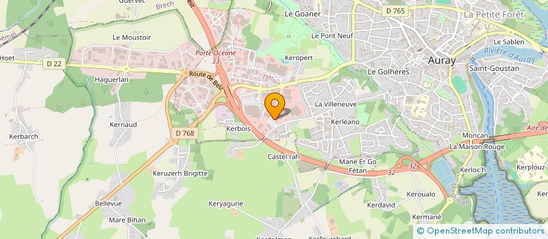 localisation de l'entreprise AURAY EXPERTISES à AURAY