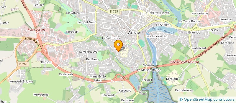 localisation de l'entreprise AURAY FOOTBALL CLUB à AURAY