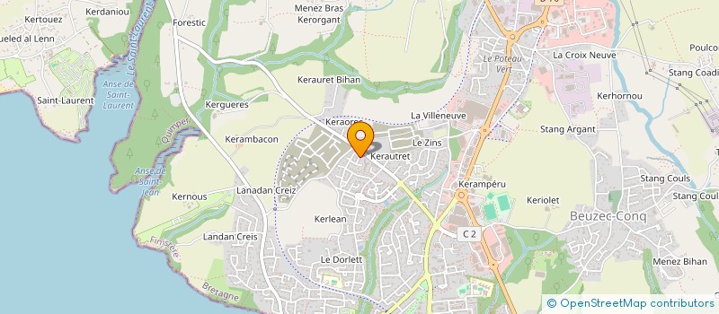 localisation de l'entreprise AURAY OCEANE  CONCARNEAU