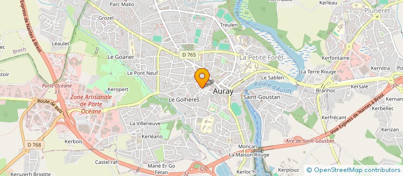 localisation de l'entreprise AURAY REPRO à AURAY