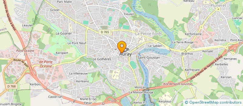 localisation de l'entreprise AURAY TRANSACTIONS SERVICE à AURAY
