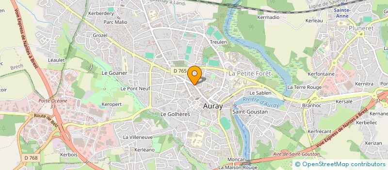 localisation de l'entreprise AURAY TT à AURAY