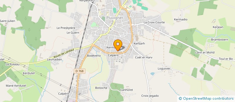 localisation de l'entreprise AURAY VTT  PLUVIGNER