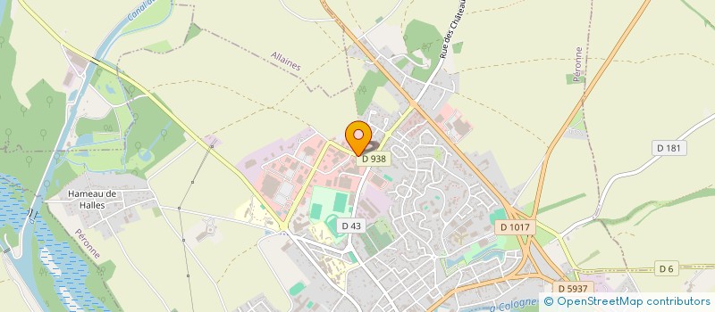 localisation de l'entreprise AURCOR à PERONNE
