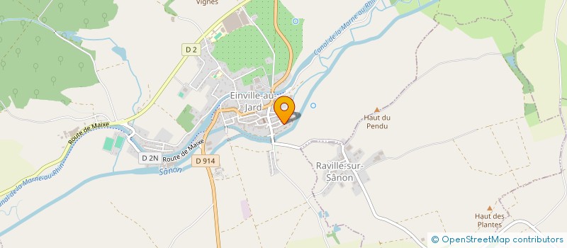 localisation de l'entreprise AURE  EINVILLE-AU-JARD