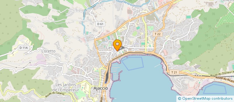 localisation de l'entreprise AURE'PHIL à AJACCIO