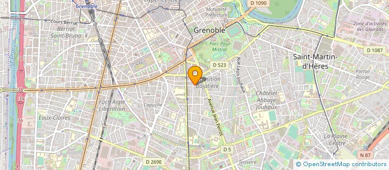 localisation de l'entreprise AUREA à GRENOBLE