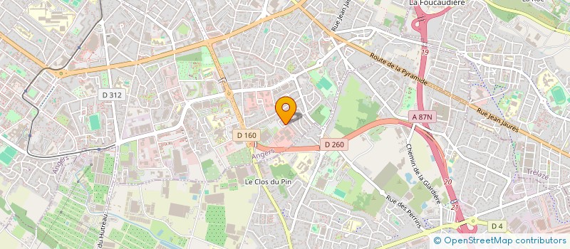 localisation de l'entreprise AUREA à ANGERS