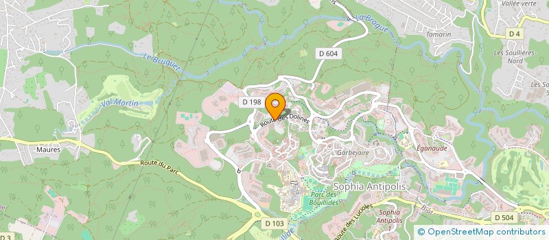 localisation de l'entreprise AUREA  VALBONNE