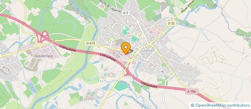 localisation de l'entreprise AUREA  GIGNAC